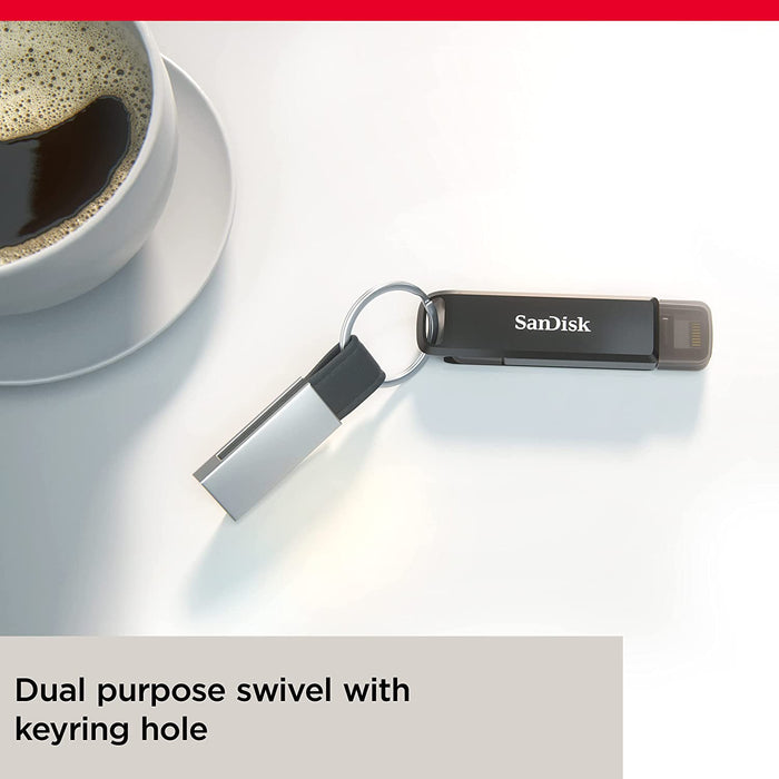 SanDisk 256GB iXpand Flash Drive Luxe for iPhone and USB Type-C Devices