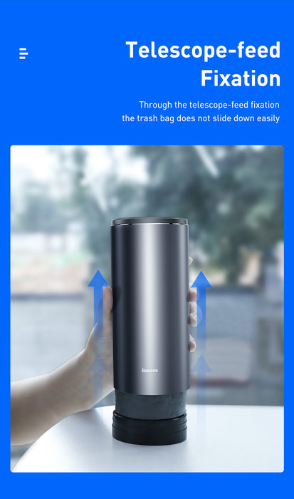 BASEUS Vehicle-mounted Trash Can Rubbish Bin Mini Size for Car 500ML 