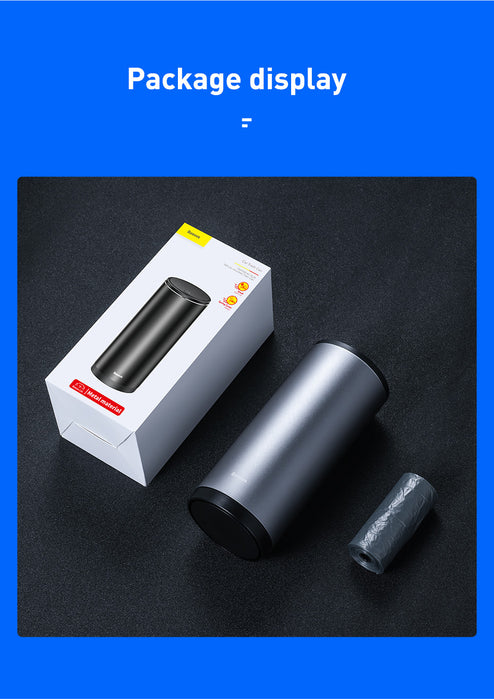 BASEUS Vehicle-mounted Trash Can Rubbish Bin Mini Size for Car 500ML 