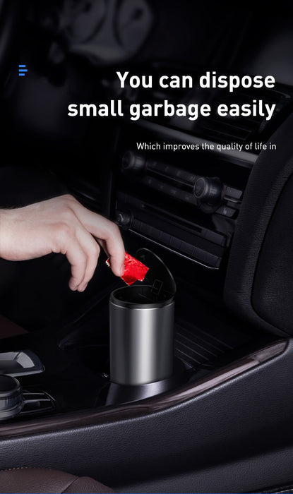 BASEUS Vehicle-mounted Trash Can Rubbish Bin Mini Size for Car 500ML 