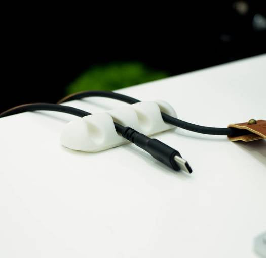 Blupebble Anchor Four Cable Management 2pcs - White