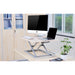 Adjustable aluminum standing desk riser from TaMiMi Projects in Qatar. ergonomic design, easy height adjustment, ideal for work and study