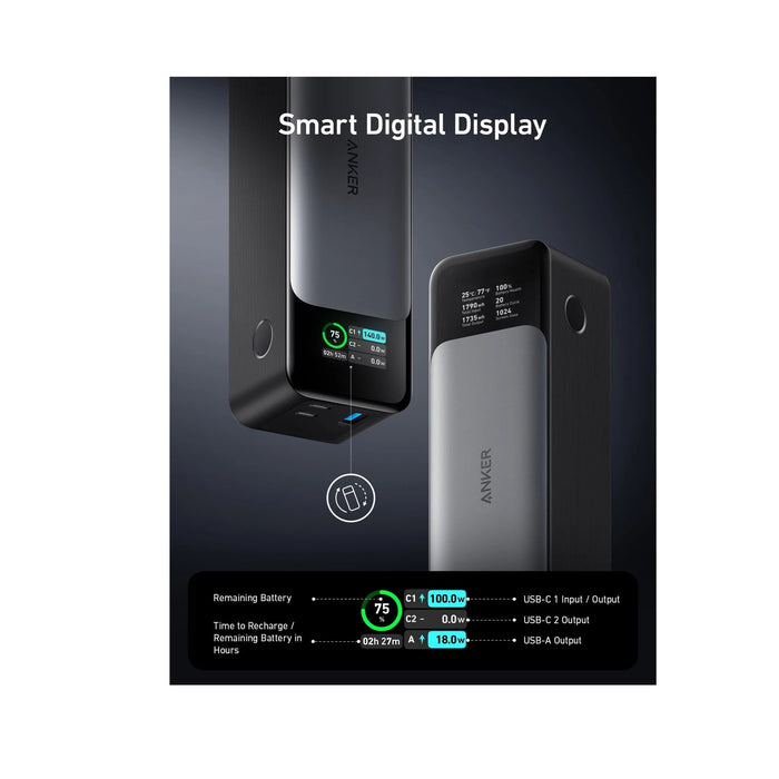 Anker 737 Power Bank -  24,000mAh -  140W