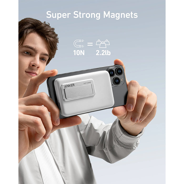 Anker 633 Magnetic Battery 10K - MagGo - White