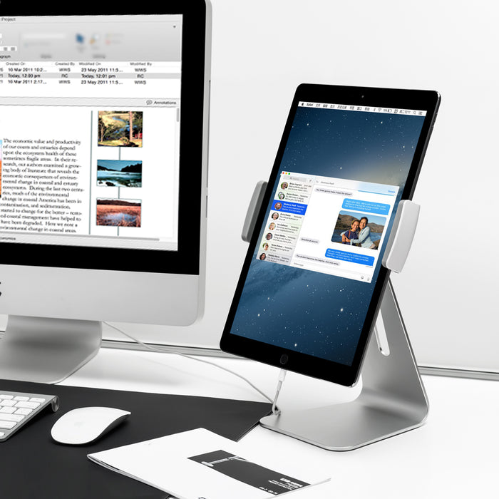 Aluminum Stand for 7 to 13inch Tablet - Silver