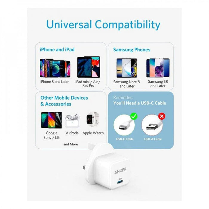Anker PowerPort 20W - White