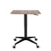 Adjustable height table from 53.5cm to 75.5cm, 60cm top, made of durable aluminum alloy with roller wheels - TaMiMi Projects Qatar.