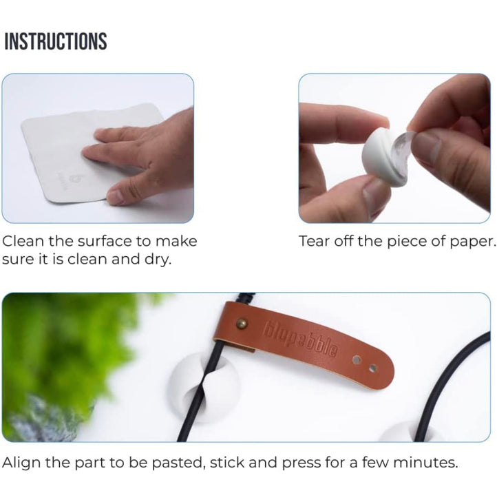 Blupebble Anchor One Cable Management 6pcs - White