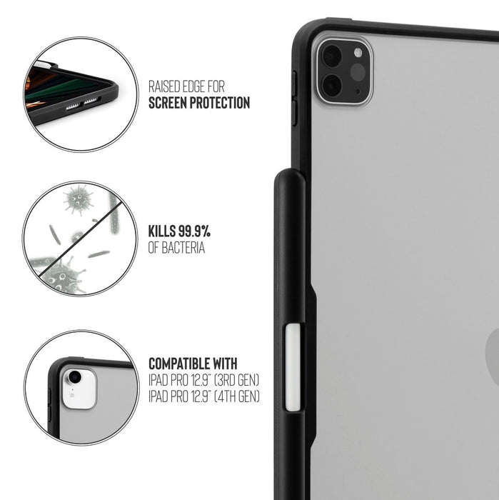Pipetto Origami No3 case for iPad Pro 12.9" with transparent back and 5-way foldable cover, at TaMiMi Projects Qatar