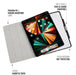 Order Pipetto Origami No3 case for iPad Pro 12.9" online from TaMiMi Projects Qatar. Transparent back, 5-way foldable cover