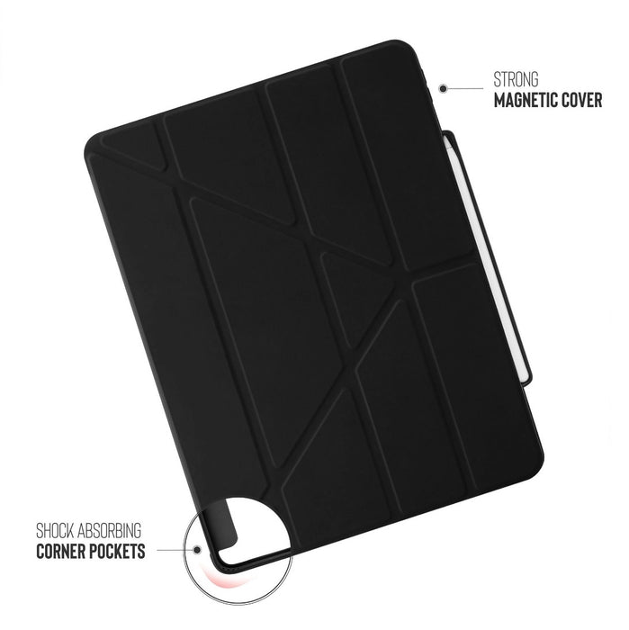 Get Pipetto Origami No3 case for iPad Pro 12.9" with transparent back and foldable cover, at TaMiMi Projects Qatar