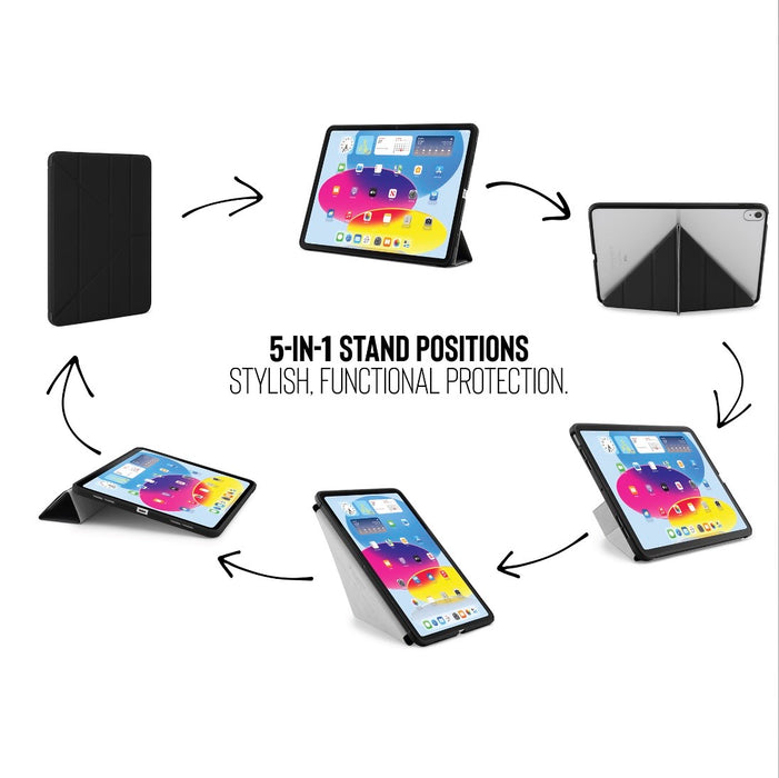 Pipetto iPad 10th Gen Origami Case - Black