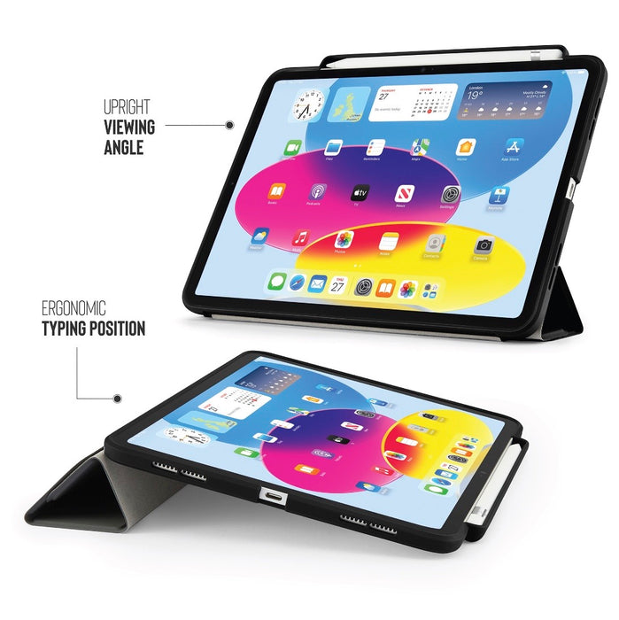 Pipetto iPad 10th Gen Origami Pencil Case - Black