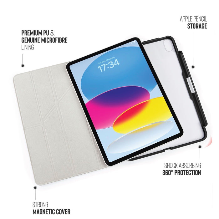 Pipetto iPad 10th Gen Origami Pencil Case - Black