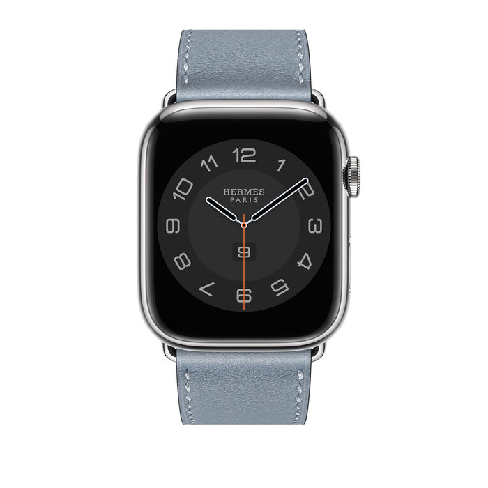 Apple Watch Hermès - Bleu Lin Single Tour - 45mm