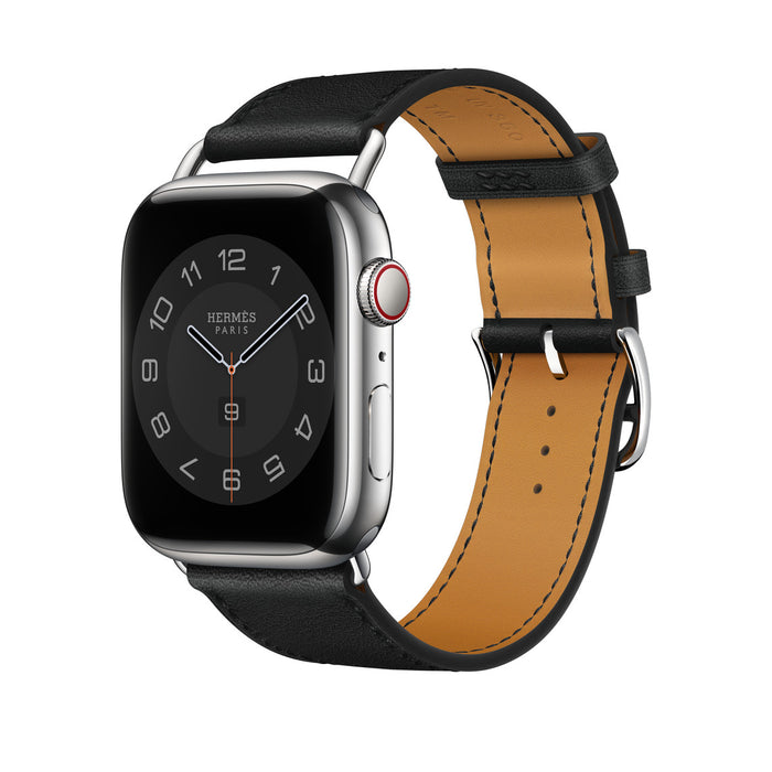 Apple Watch Hermès -  Noir Attelage Single Tour - 45mm
