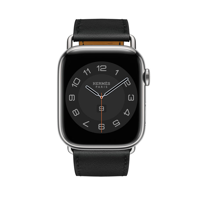 Apple Watch Hermès -  Noir Attelage Single Tour - 45mm