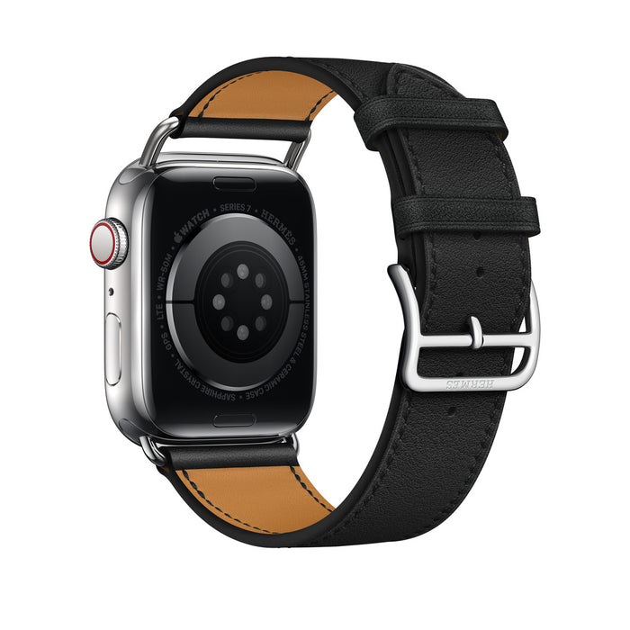 Apple Watch Hermès -  Noir Attelage Single Tour - 45mm