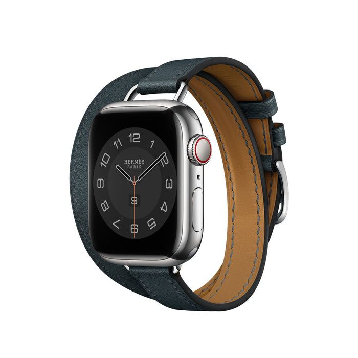 Apple Watch Hermès - Vert Rousseau Swift Leather Attelage Double Tour - 41mm