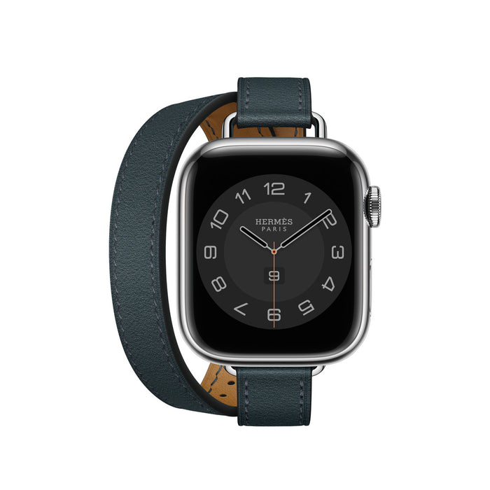 Apple Watch Hermès - Vert Rousseau Swift Leather Attelage Double Tour - 41mm