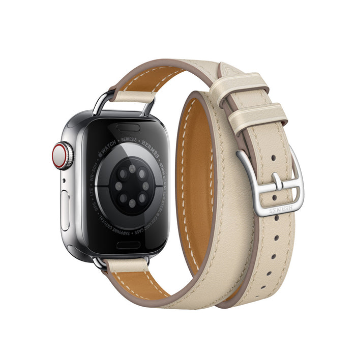 Apple Watch Hermès - Béton Swift Leather Attelage Double Tour - 41mm