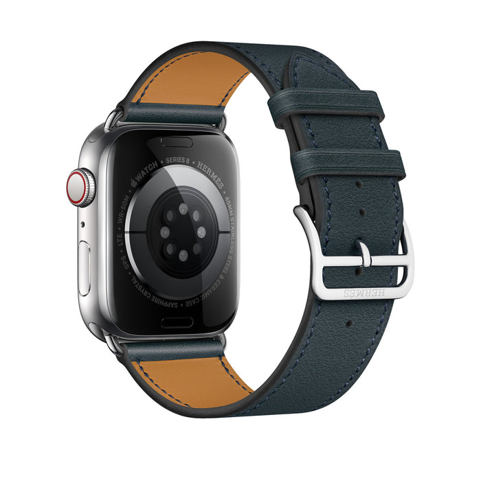 Apple Watch Hermès - Vert Rousseau Swift Leather Single Tour - 45mm