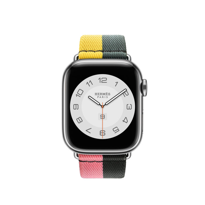 Apple Watch Hermès - Rose Azalée/Noir Casaque Single Tour - 41mm
