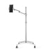 Adjustable floor stand for tablets, phones with 360° rotation and wheels for mobility - TaMiMi Projects in Qatar.