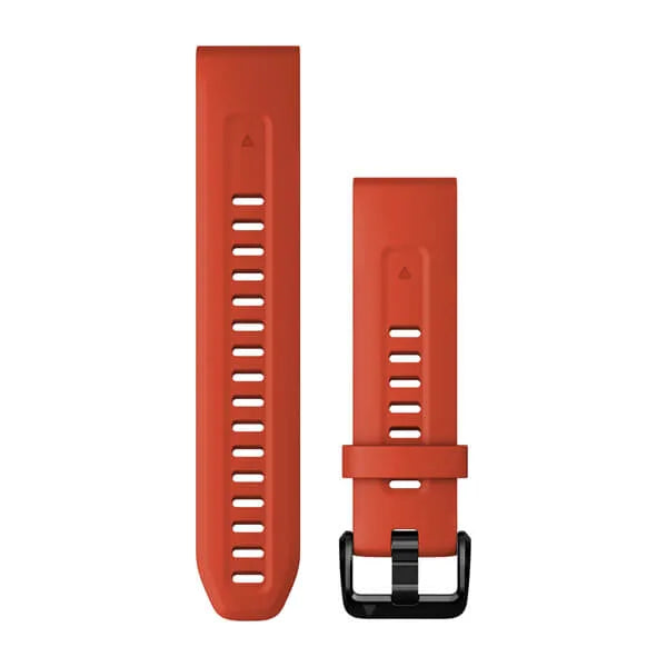 QuickFit® 20 Watch Bands - Flame Red Silicone