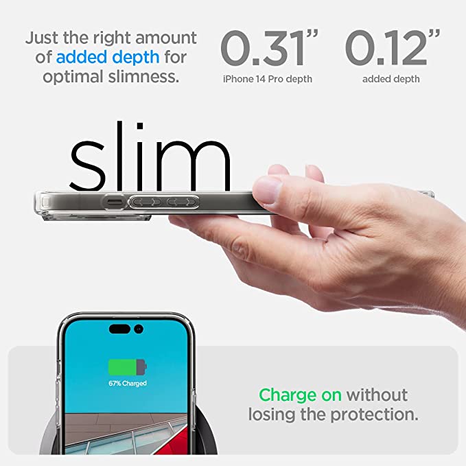 Spigen iPhone 14 Pro Case Crystal Hybrid -  Clear