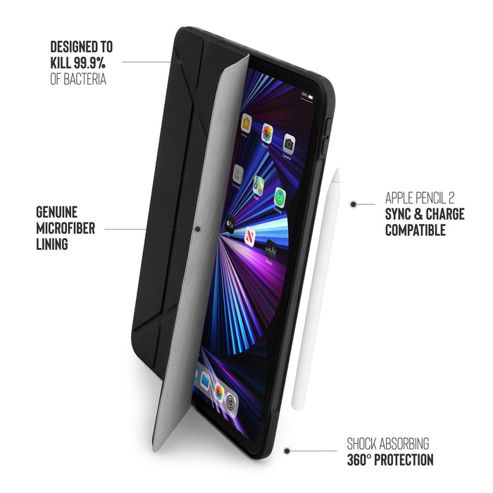 Pipetto Origami No3 case for iPad Pro 11" with transparent back and 5-way foldable cover, at TaMiMi Projects Qatar