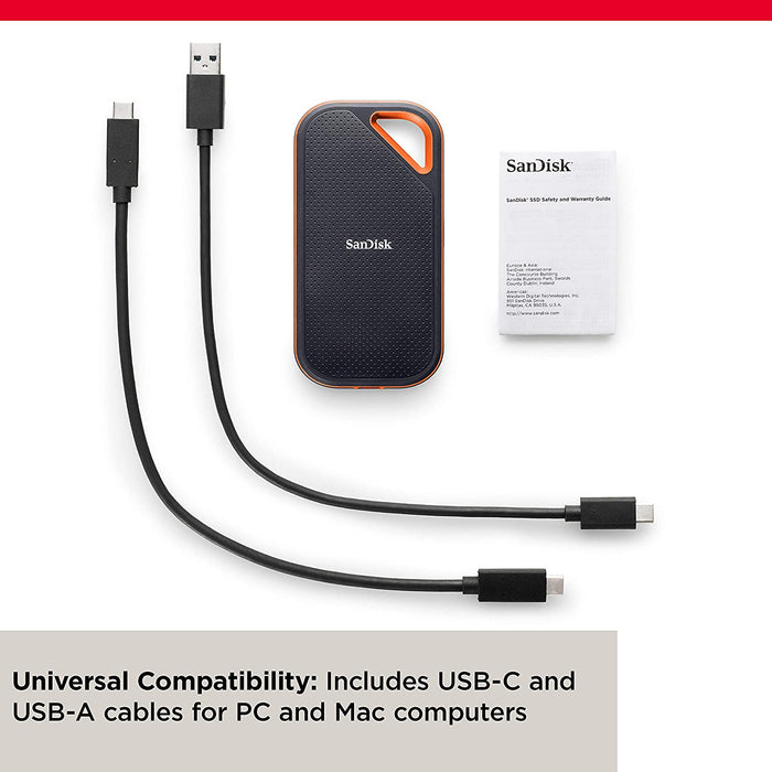 Sandisk Extreme Pro portable SSD 2TB - 2000MB/s
