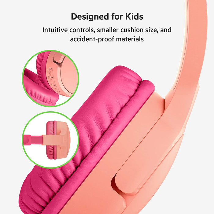 Belkin SOUNDFORM™ Mini Wireless On-Ear Headphones for Kids - Pink