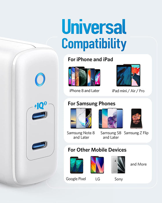 Anker PowerPort III Duo 40W - White