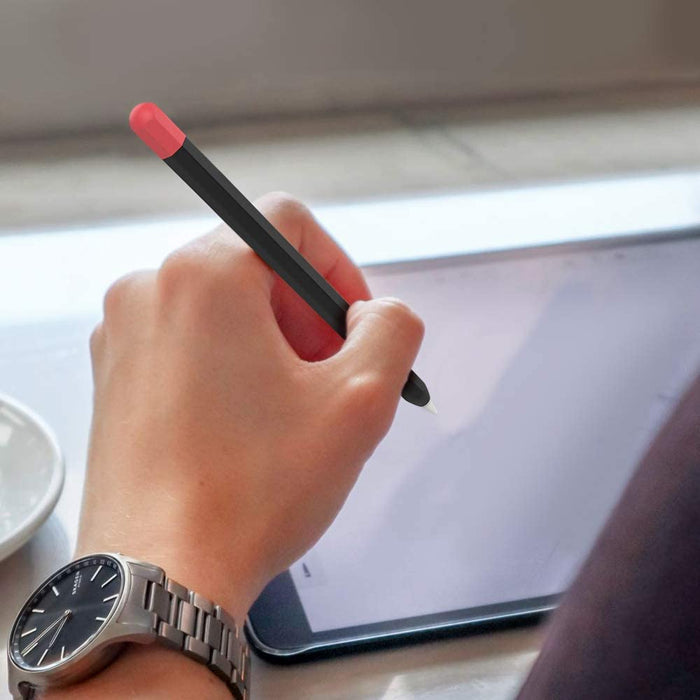 AhaStyle Cute Pencil Case Skin, compatible for Apple Pencil 1, soft cover with a fun design, available at TaMiMi Projects in Qatar.