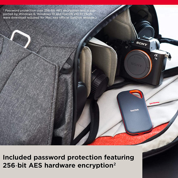 Sandisk Extreme Pro portable SSD 1TB - 2000MB/s