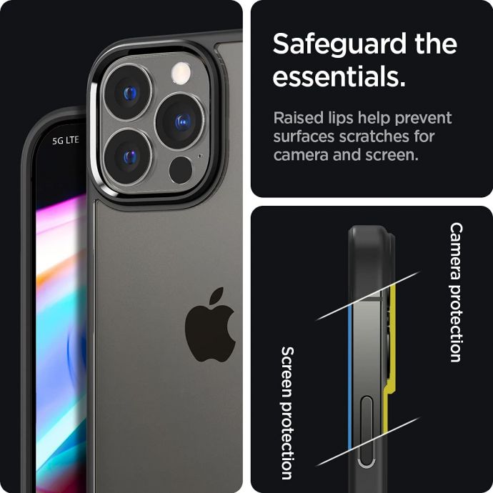 Spigen iPhone 13 Pro Case Hybrid - Clear Black