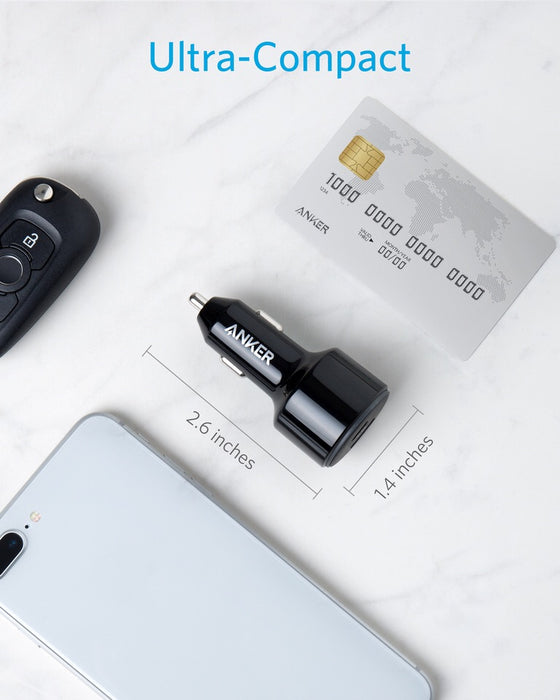 Anker PowerDrive PD 2 Car Charger with Lightning to Type-C Cable