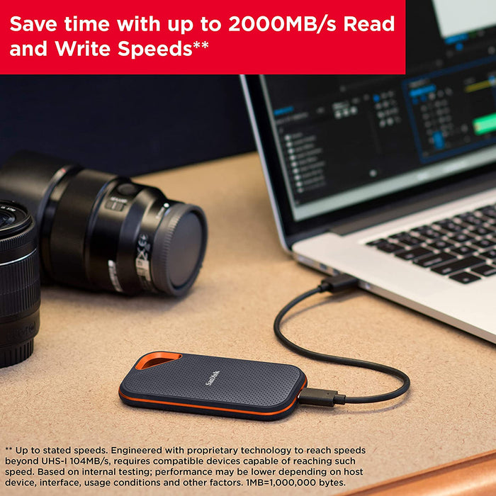 Sandisk Extreme Pro portable SSD 1TB - 2000MB/s