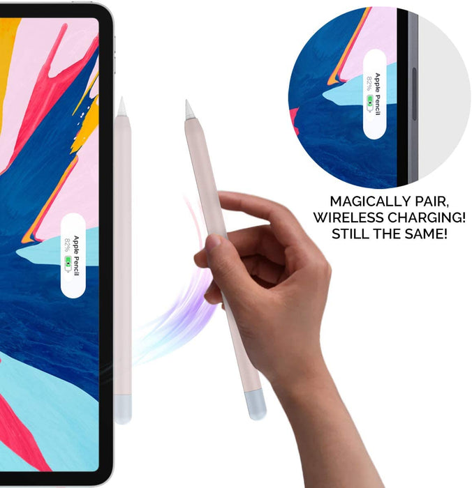 AhaStyle Cute Pencil Case Skin, compatible for Apple Pencil 2, soft cover with a fun design, available at TaMiMi Projects in Qatar.