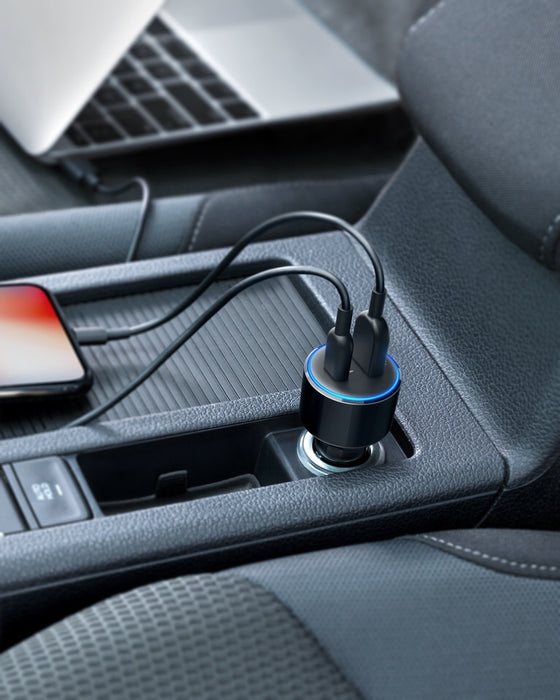 Anker PowerDrive PD 2 Car Charger with Lightning to Type-C Cable