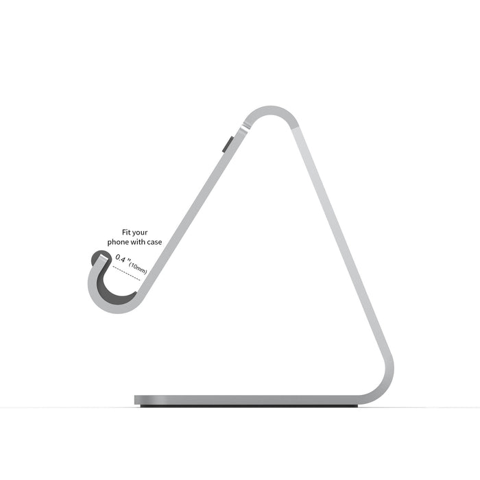 Adjustable tablet and phone stand with CNC precision, heavy-duty aluminum base, fits up to 10-inch devices - TaMiMi Projects in Qatar.