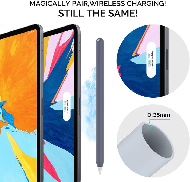 AhaStyle Cute Pencil Case Skin, compatible for Apple Pencil 2, soft cover with a fun design, available at TaMiMi Projects in Qatar.