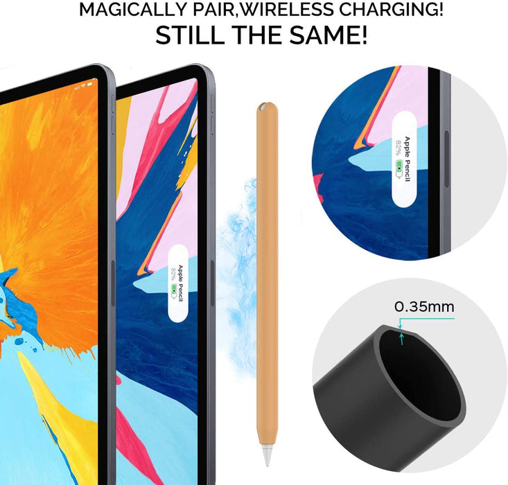 AhaStyle Cute Pencil Case Skin, compatible for Apple Pencil 2, soft cover with a fun design, available at TaMiMi Projects in Qatar.