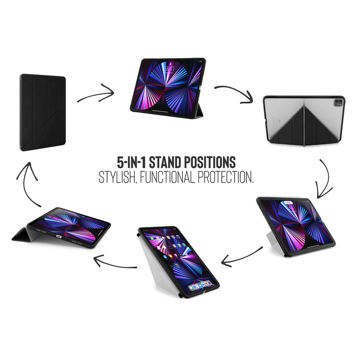 Pipetto Origami No3 case for iPad Pro 11" with transparent back and 5-way foldable cover, at TaMiMi Projects Qatar