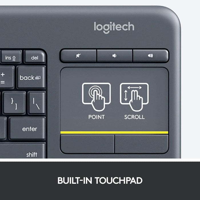 Get Logitech كيبورد وتراك باد لاسلكي - عربي / انجليزي in Qatar from TaMiMi Projects