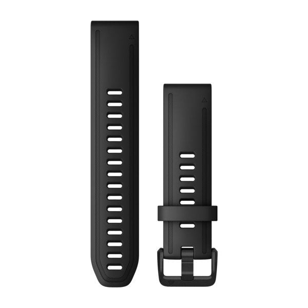 QuickFit® 20 Watch Bands - Black Silicone