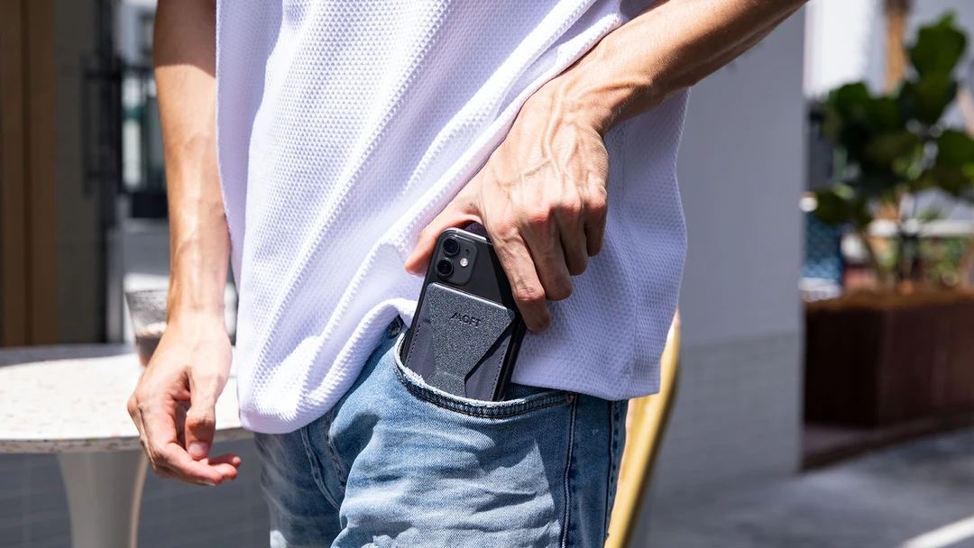 MOFT X Adhesive Phone Stand - Navy Blue