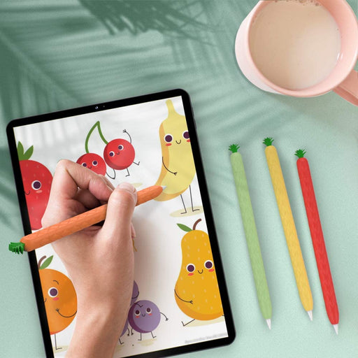 تلبيسة قلم بشكل مرح من أهاستايل متوافق مع قلم آبل ٢، غطاء ناعم يوفر الحماية بتصميم مميز، متوفر لدى تميمي بروجكتس في قطر.