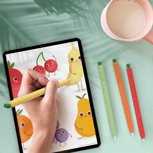 تلبيسة قلم بشكل مرح من أهاستايل متوافق مع قلم آبل ٢، غطاء ناعم يوفر الحماية بتصميم مميز، متوفر لدى تميمي بروجكتس في قطر.